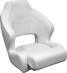 Wise Seating 3338784 Baja XL Bucket Seat with Flip Up Bolster, Bright White
