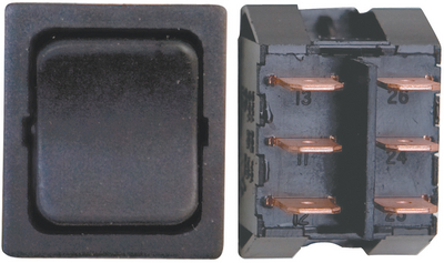 Diamond Group DG415PB Black Mini Momentary DPDT Switch 3-Pack