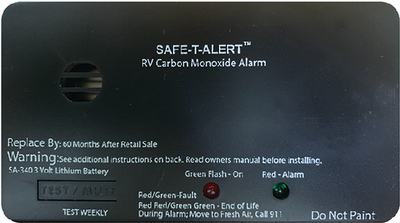 MTI Industries SA340BL Carbon Monoxide Alarm with Sealed Lithium Battery for RV