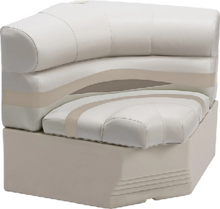 Wise Seating BM11461749 32" Radius Corner Seat with Base and Cup Holder