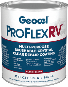 Geocel GC24201 Pro Flex RV Instant Roof Repair Coating White 1 Quart