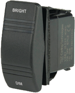 BEP Marine 1001806 Weather Resistant Contura Dimmer Rocker Switch SPDT (On)-Off-(On)