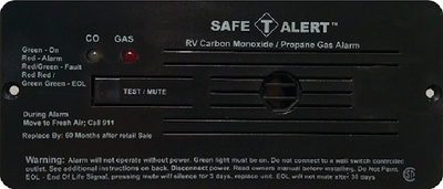 MTI Industries 35-742-BL Dual RV Propane and Carbon Monoxide Alarm 12V