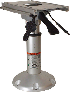 Springfield Marine 1250150L1 Mainstay 2-3/8" Air-Powered Boat Seat Pedestal Package 14"-20" with Locking Slide & Swivel