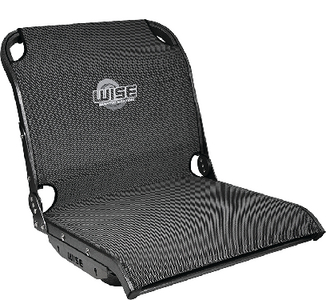 Wise Seating 33741800 Aero X Mid-Back Boat Seat Carbon Grey Mesh