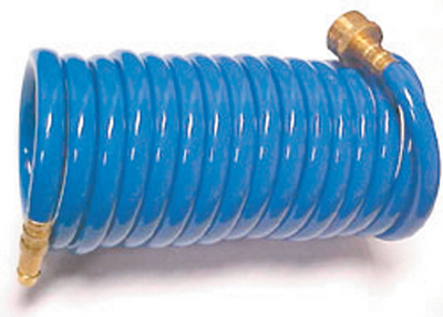 D & W Sales Eng. SA-HOSE-15-ASY 15' Coiled Water Hose with Pistol Grip Sprayer