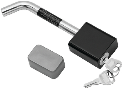 Wesbar 63224 Receiver Lock 1/2" Bent Shank Chrome