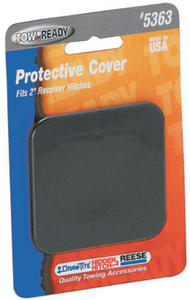 Wesbar 5363 Receiver Tube Cover 2 Inch Square Black Plastic