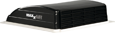 Maxxair 0003851 Mini Vent Deluxe RV Roof Vent with 12V Fan and LED Light Black