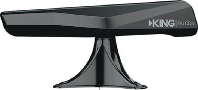 King Controls KF1001 King Falcon Self-Pointing RV WiFi Antenna System with Router Black