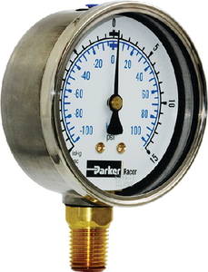 Racor RK19667 Vacuum Gauge Bottom Mount 30 inHg 15 PSI