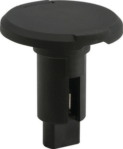 Attwood Marine 910R2PB7 LightArmor Plug-In Base Round 2-Pin Black