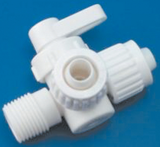 Flair-It Sales 06912 3-Way Ball Valve 1/2" PEX x 1/2" MPT x 1/2" PEX