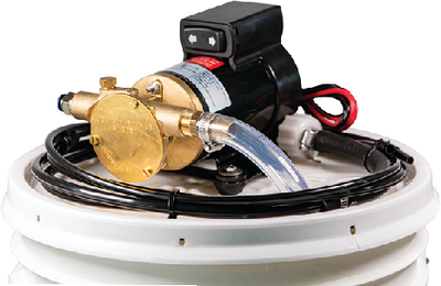 Johnson Pumps 65F3B Oil Change Pump Kit with Pail 12V 5.5 GPM