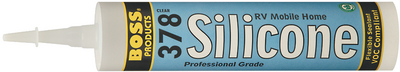 Accumetric 142290 BOSS 378 RV Mobile Home Silicone Sealant Black 10oz
