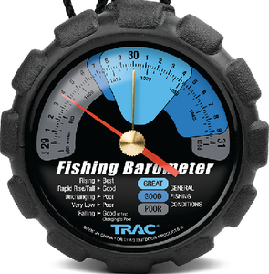 Trac Outdoor 69200 Fishing Barometer with Color-Coded Dial