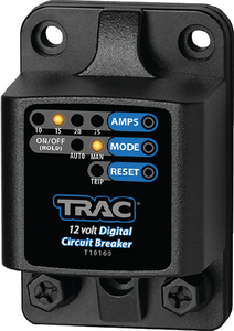 Trac Outdoor 69410 12V Digital Circuit Breaker 10-25 Amp Waterproof Auto-Reset