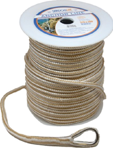 Sea-Dog Line 302112100GW1 Premium Double Braided Nylon Anchor Line Gold/White 1/2" x 100'