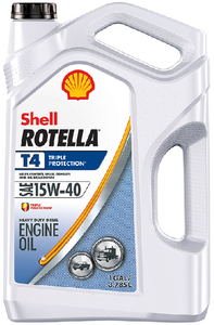 Shell Oil 550049483 Rotella T4 Triple Protection 15W-40 Heavy Duty Diesel Engine Oil 1 Quart