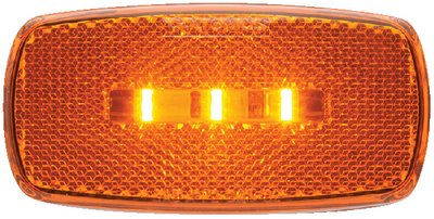 Fultyme RV 1186 LED Surface-Mount Marker Clearance Light Amber with Reflex
