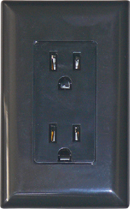 Diamond Group DG15BKVP 15-Amp Black Speed Receptacle