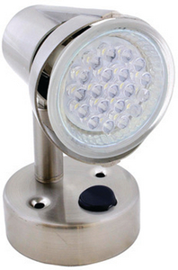 Diamond Group DG52641VP LED Wall Sconce Reading Light Satin Chrome 20 Diode