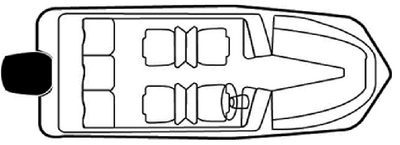 Carver Covers 79004 Flex-Fit PRO Poly-Flex II Boat Cover 17-19ft Tri-Hull V-Hull