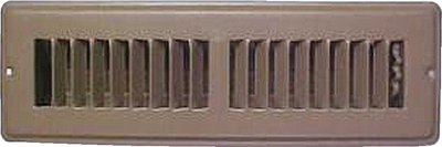 D & W Sales Eng. FR2X10HBR 2.25x10 Inch Floor Register Brown