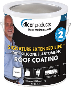 Dicor RP-SELRC-1 EPDM Rubber Roof Coating - White, 1 Gallon
