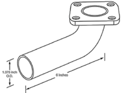 Cummins A026E098 Exhaust Elbow Adapter for Onan Generators
