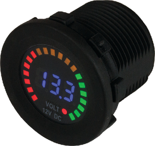 Sea-Dog Line 4216171 Cobra Rainbow Display Digital Voltmeter 8-16V