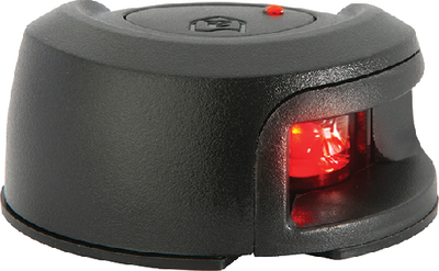 Attwood Marine NV2012PBR-7 LightArmor LED Deck Mount Navigation Light Port Side Black