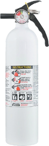 Kidde Safety 466627MTL Basic Fire Extinguisher 1A10BC Marine White with Gauge