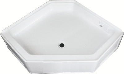 Specialty Recreation NSB3434WC Neo-Angle Shower Base 34x34 White RV