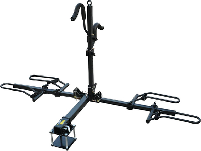 Stromberg Carlson BC202BA 2-Bike Platform Hitch Mount Rack with Bumper Adapter