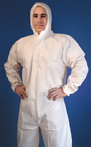Buffalo Tools 68525 Disposable SMS Coverall with Hood, Large