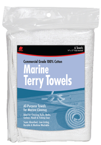 Buffalo Tools 60249 Terry Towel Rags 14" x 17" Cotton Cleaning Cloths