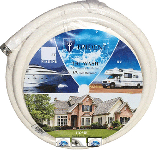 Trident Hose 1680585 Washdown Camper Hose 5/8" x 25 Feet with Brass Fittings