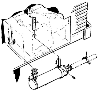 Cummins 155-1258 Right Side Muffler for Onan RV Generators