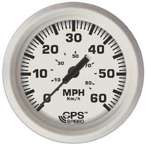 Faria Instruments 33147 Dress White 4" GPS Speedometer 60 MPH
