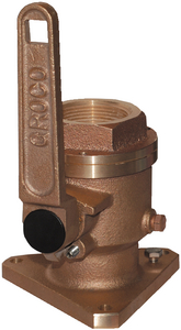 Groco BV4000 Bronze Full-Flow Flanged Ball-Type Seacock 4 Inch