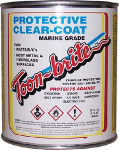 Toon-Brite P100QT Aluminum Cleaner & Protective Clear-Coat, 1 Quart