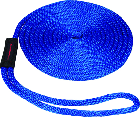 SeaSense 50013109 Dock Line 3/8" x 15' Blue Multi-Filament Polypropylene