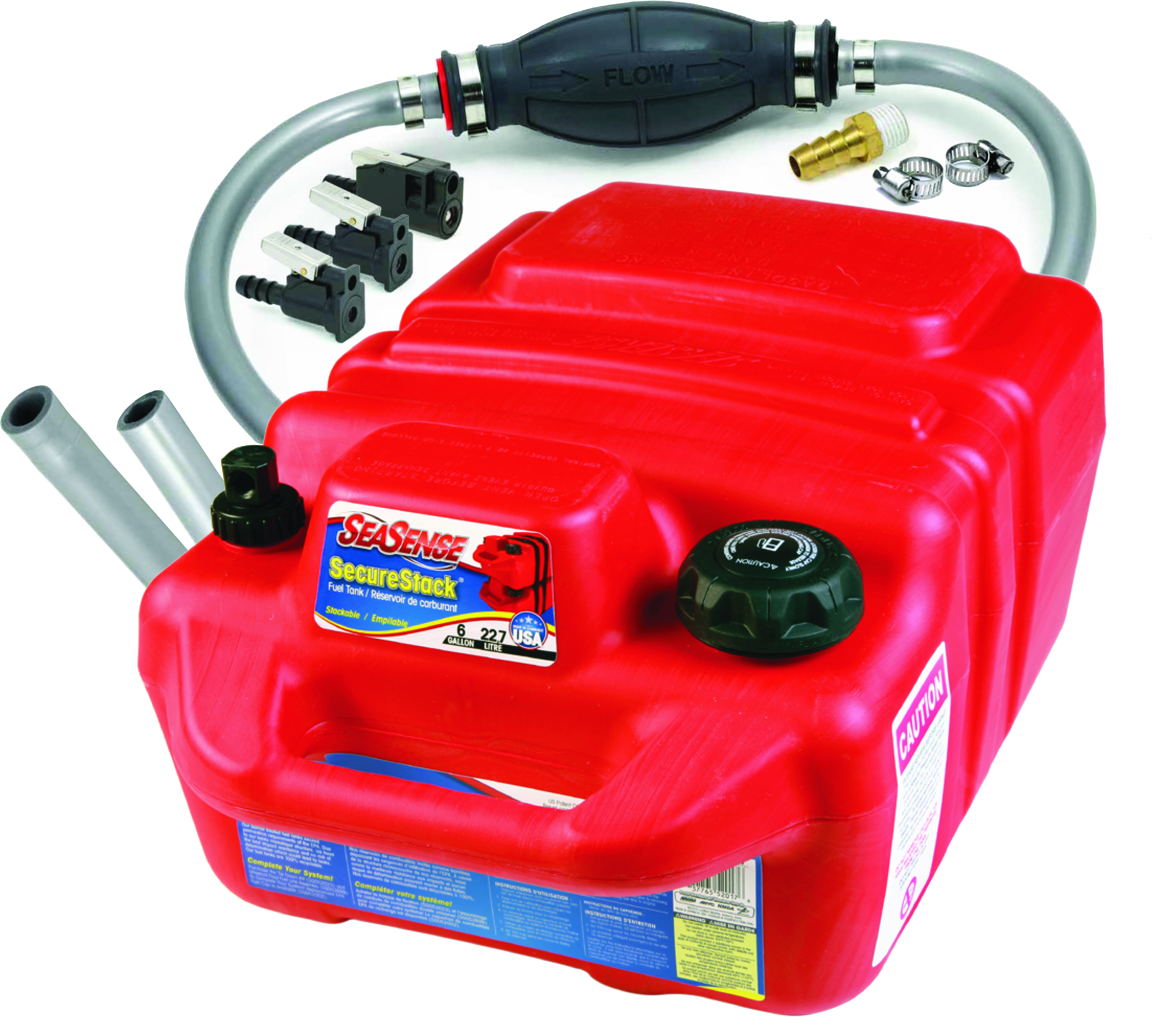 SeaSense 50052500 6 Gallon Portable Fuel Tank System Kit