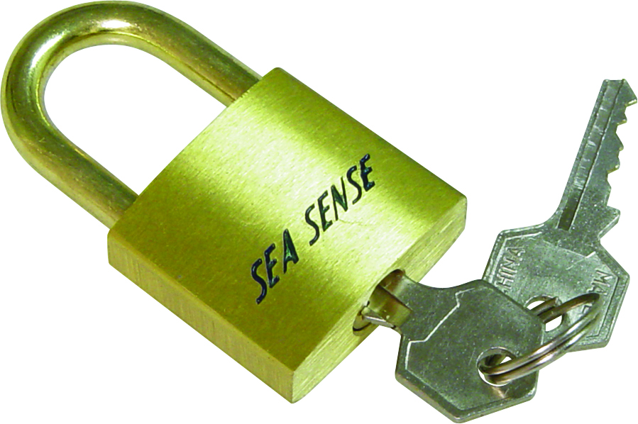 SeaSense 50063012 Solid Brass Padlock 1-1/2 Inch Marine Lock