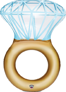 101st Earthborn BMPFBR Bling Ring Pool Float 5 Feet Diamond Ring Inflatable