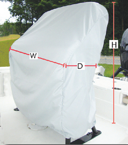 Carver Covers 84013F10 Poly-Flex II Universal Leaning Post Cover Grey 47"H x 41"W x 24"D