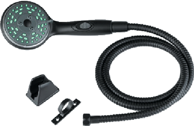Dura Faucet DFSA432KMB Premium 4-Function Shower Wand Kit with Hose - Black