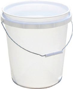 Encore 1000572 2 Gallon White Plastic Industrial Pail