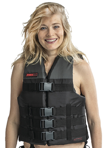 Jobe Sports 247722011LXL Dual Vest Life Jacket Black L/XL USCG Approved